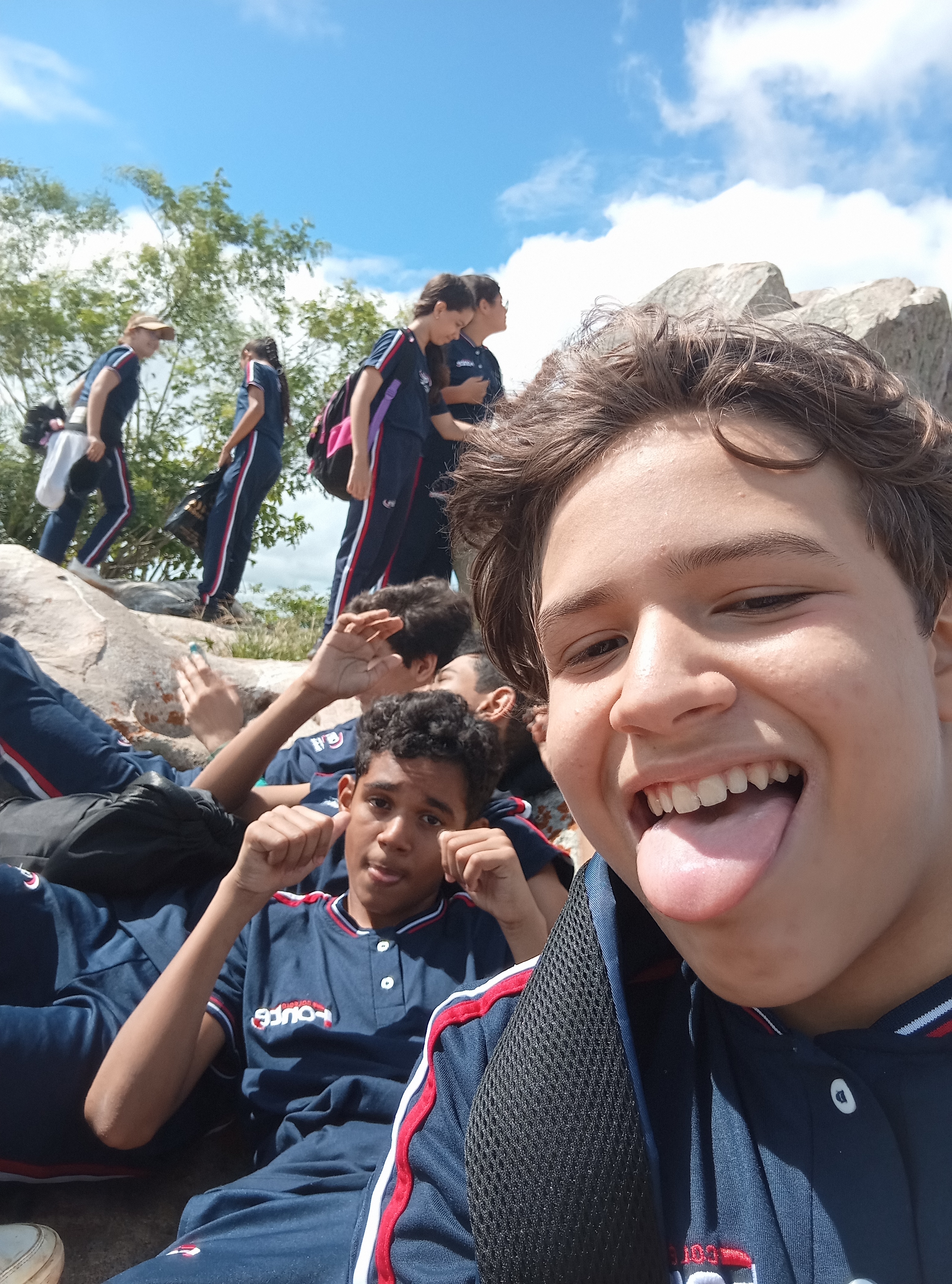 Eu em uma aula de campo a Serra do Torreão com meus amigos :D